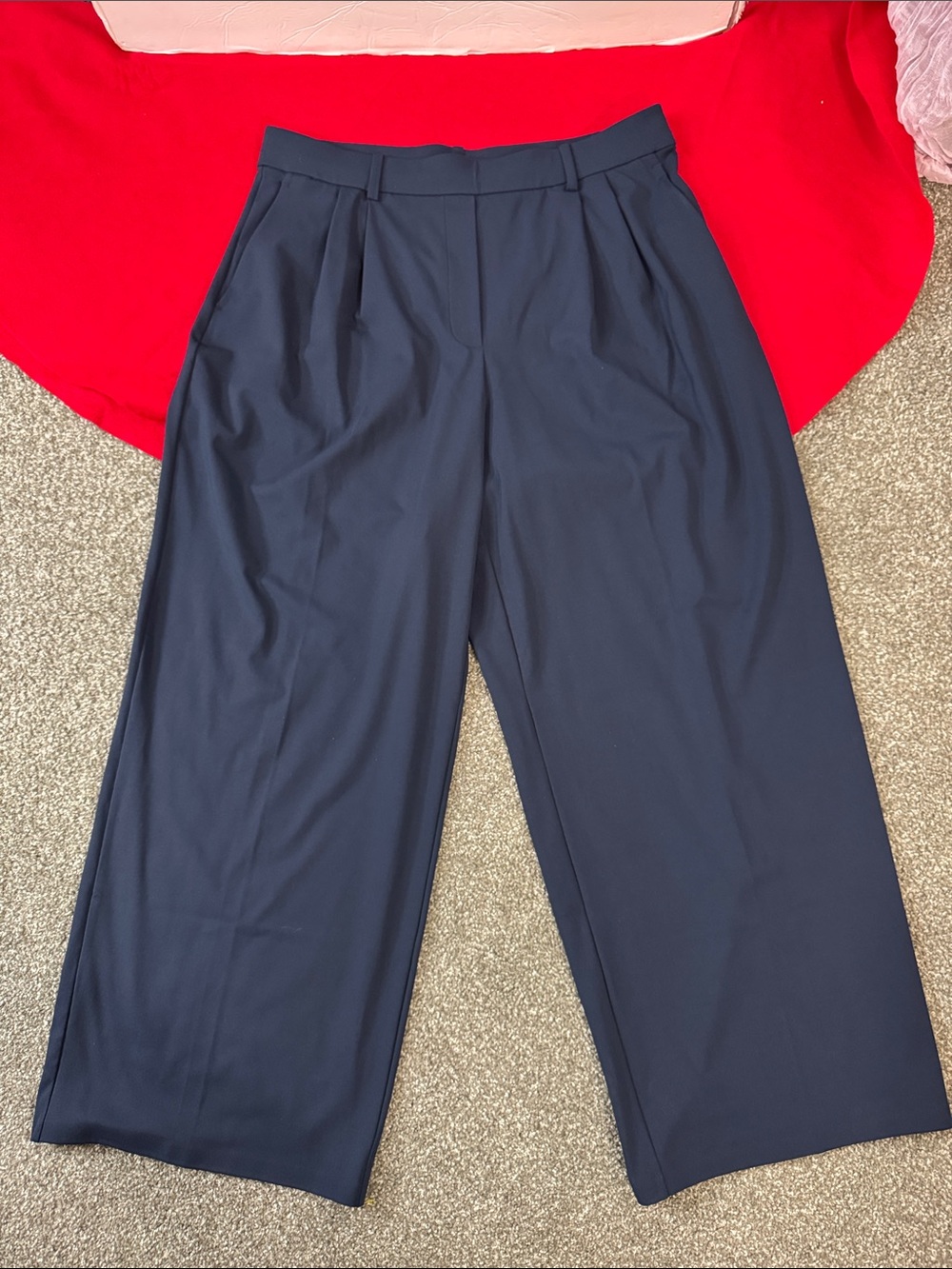 💙BRAND NEW 💙lululemon athletica Navy Wide-Leg Trousers SIZE XL 💙 NWT💙